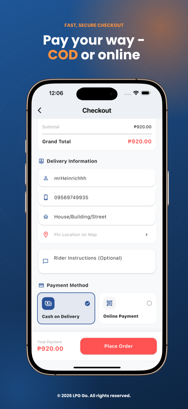 Review payment options