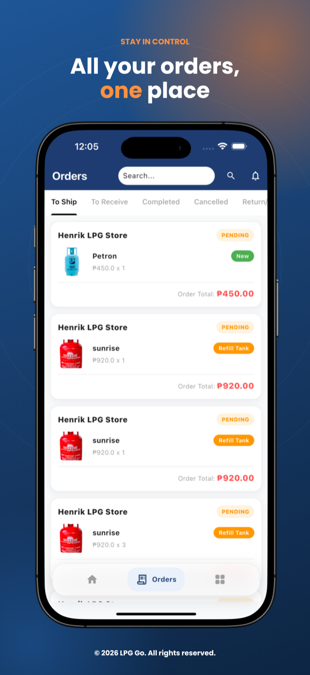 All your orders